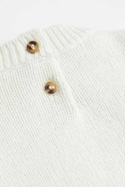 Ruffle-trimmed Sweater - Natural white - Kids | H&M US | H&M (US + CA)