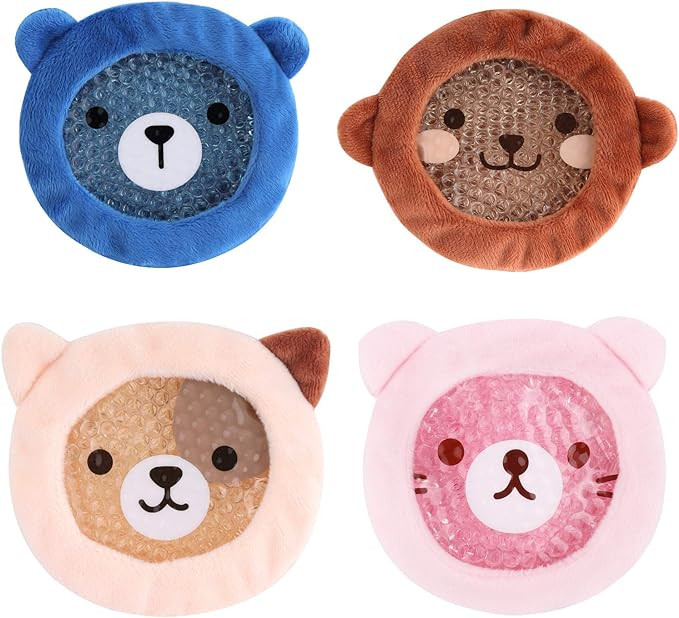 FOMI Premium Kids Hot Cold Ice Packs | 4 Pack | Soft Colorful Sleeves | Fun Animal Designed Child... | Amazon (US)