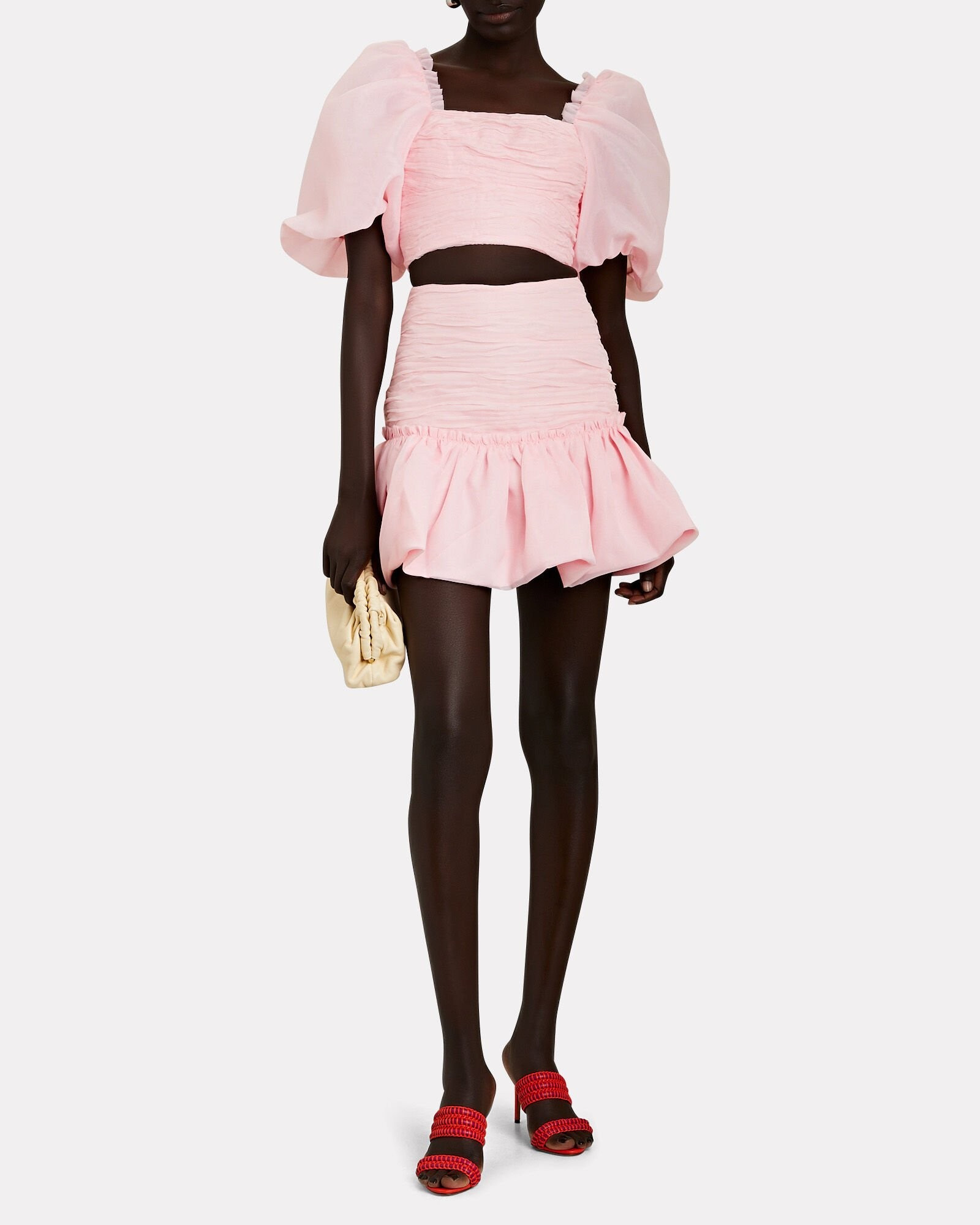 Myriad Puff Sleeve Crop Top | INTERMIX