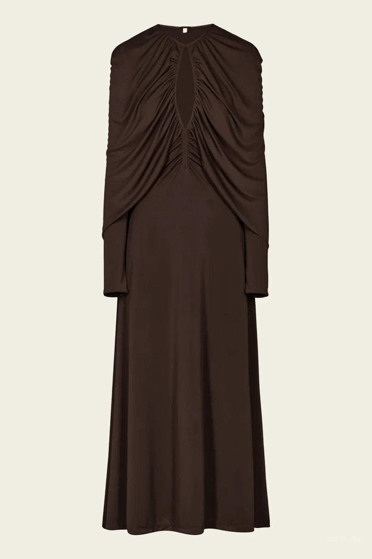Silent Solstice Dress in Chocolate - Brown 4 US | Shop Olivia