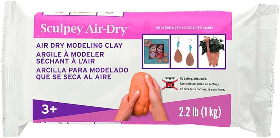 Sculpey Air-Dry™ Terra Cotta, Non Toxic, Air Dry Clay, 2.2 Pound bar Great for Modeling, Sculpt... | Amazon (US)