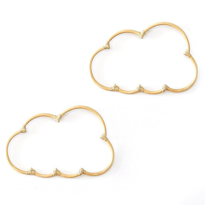BEBE BASK Cloud Décor Set of Two. Create a Boho Nursery. Boho Cloud Wall Décor Pieces for Your ... | Amazon (US)