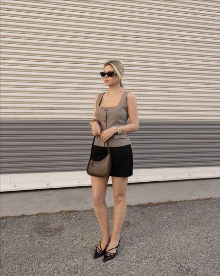 Vests + mini skirts 🤝🏻

Spring fashion trends, outfit inspiration, neutral outfits, minimalchic style, neutral style, capsule wardrobe, quiet luxury 

#LTKOver40 #LTKItBag #LTKStyleTip
