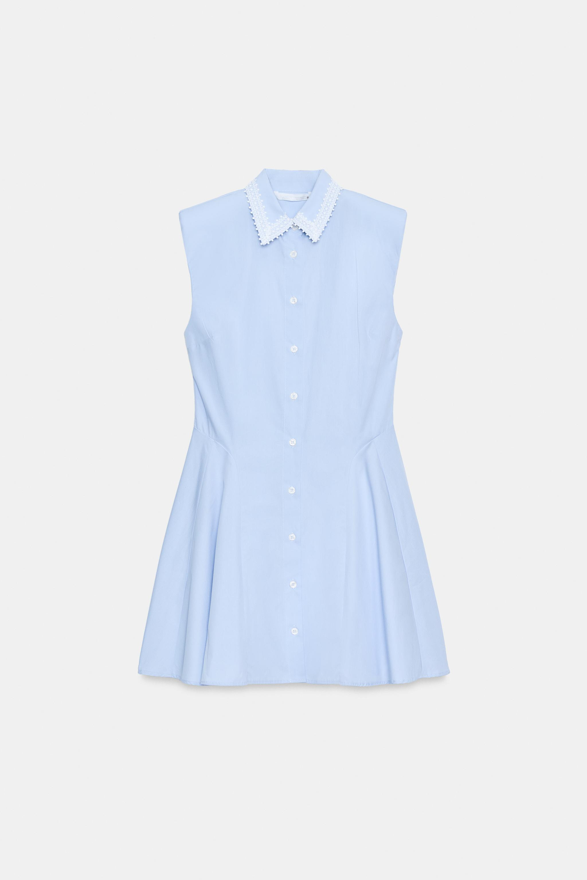 SHOULDER PAD SHIRT DRESS | Zara US