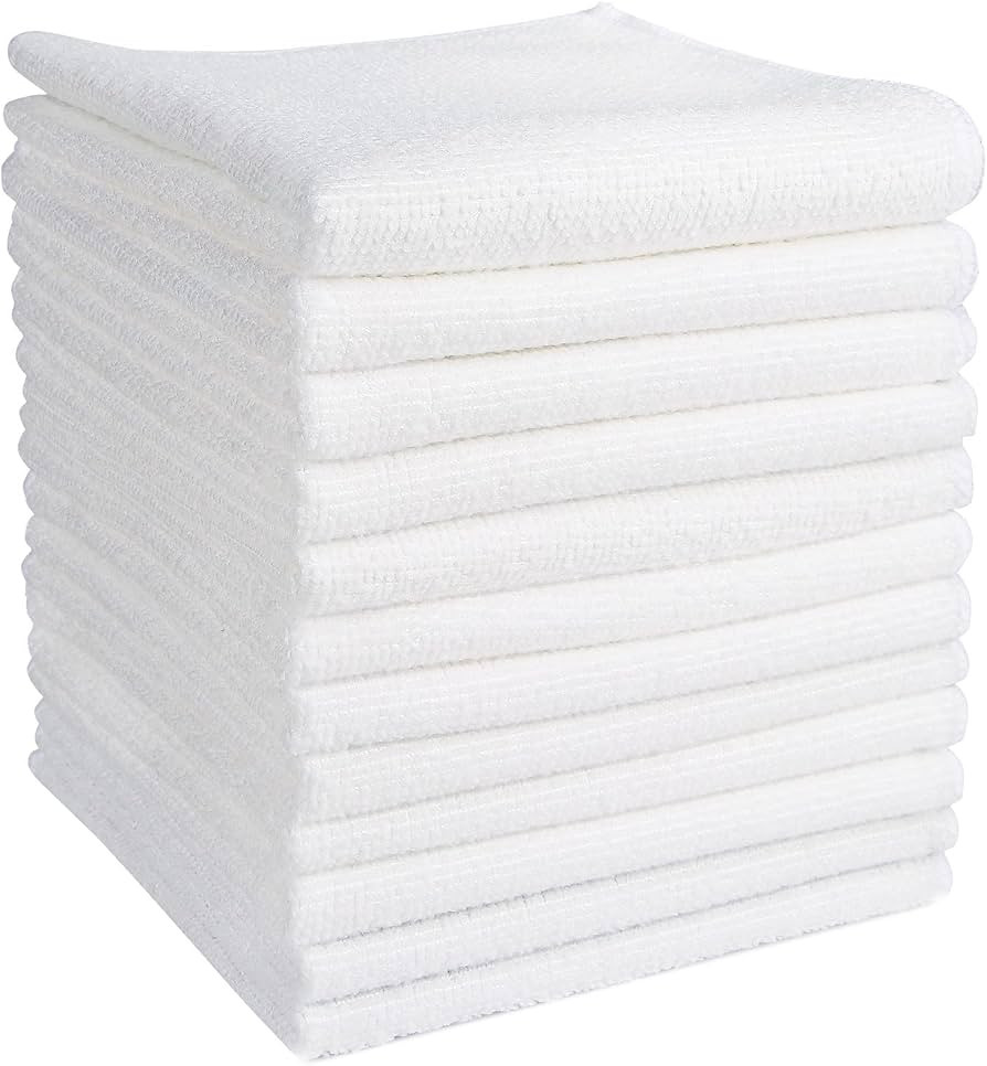 AIDEA Microfibre Cleaning Cloths Pack of 12, Multifunctional Reusable Cleaning Towels, Lint Free ... | Amazon (UK)