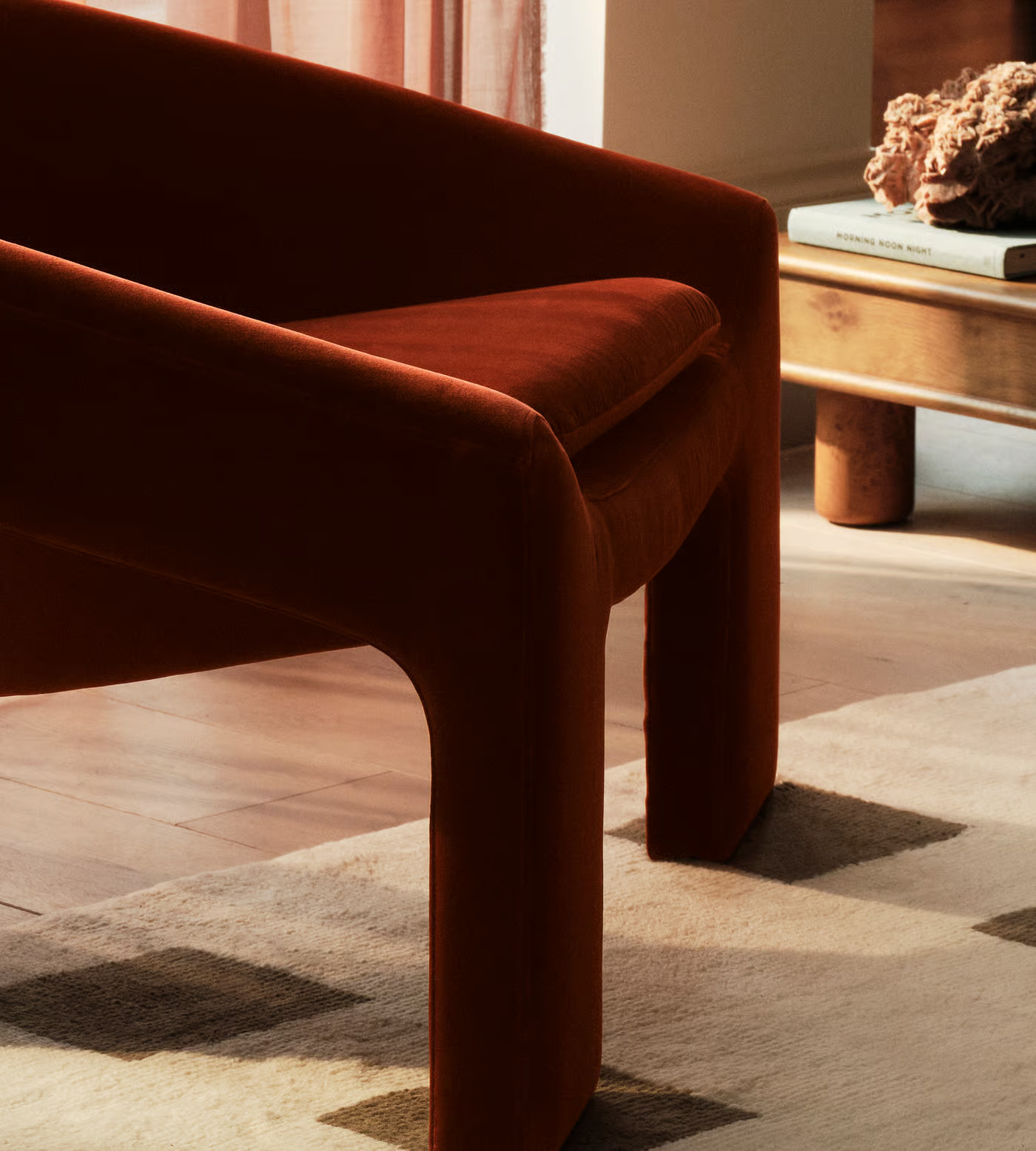 Dafne Armchair, Velvet, Rust - Soho Home | Soho Home Ltd