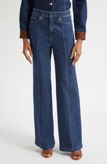 Cinq à Sept Niko Wide Leg Jeans in Fontaine at Nordstrom Rack, Size 6 | Nordstrom Rack