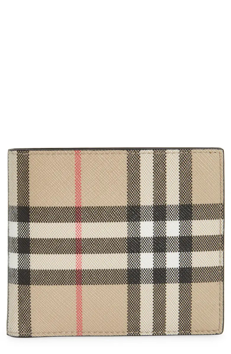 Burberry Vintage Check E-Canvas Bifold Wallet | Nordstrom | Nordstrom