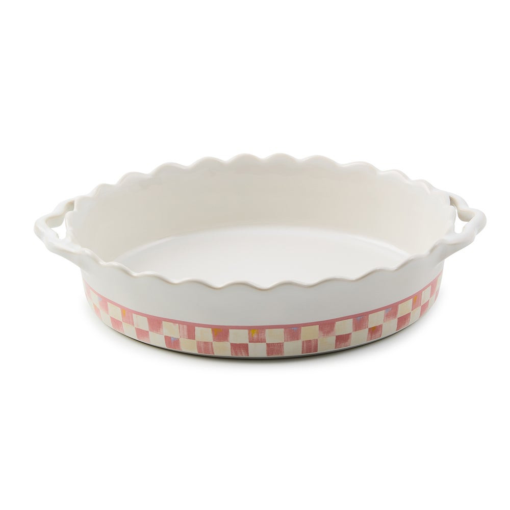 Rosy Check Everyday Medium Oval Baker | MacKenzie-Childs
