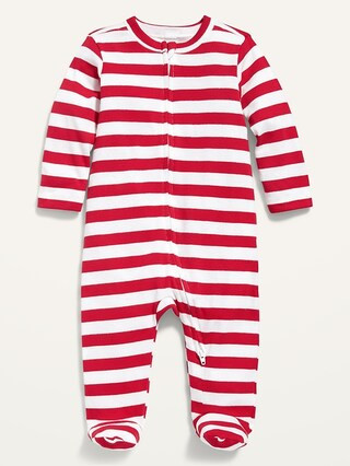 Unisex Holiday-Print Footed One-Piece for Baby | Old Navy (US)