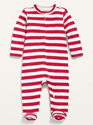 Unisex Holiday-Print Footed One-Piece for Baby | Old Navy (US)