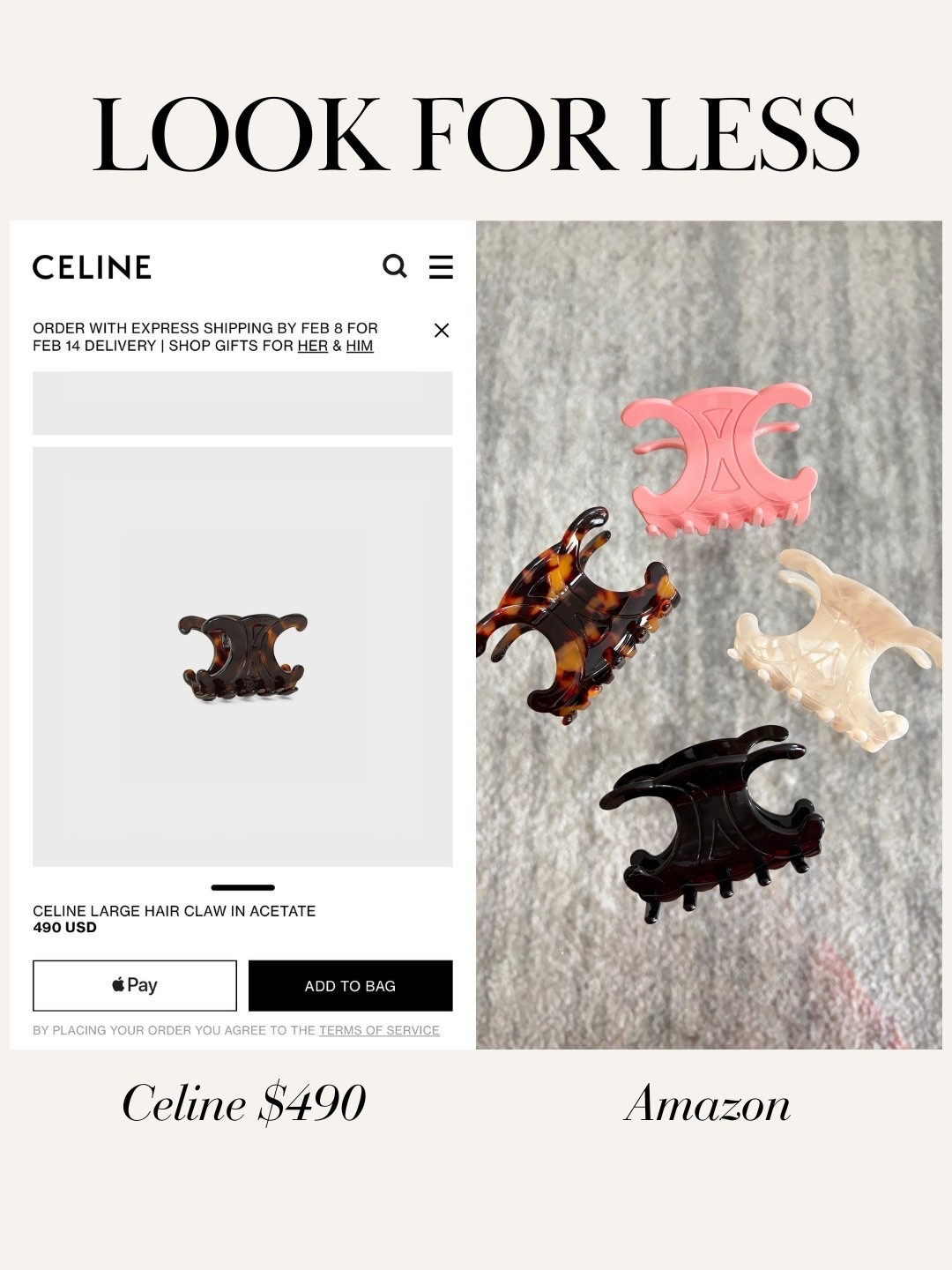 Celine similar hair clips from Amazon!

#LTKBeauty