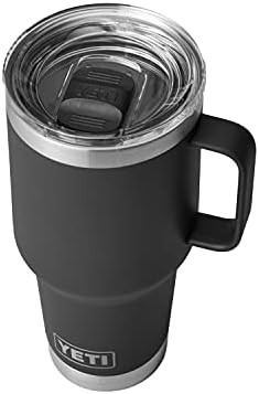 YETI Rambler 30 oz Travel Mug, Stainless Steel, Vacuum Insulated with Stronghold Lid, Black | Amazon (US)