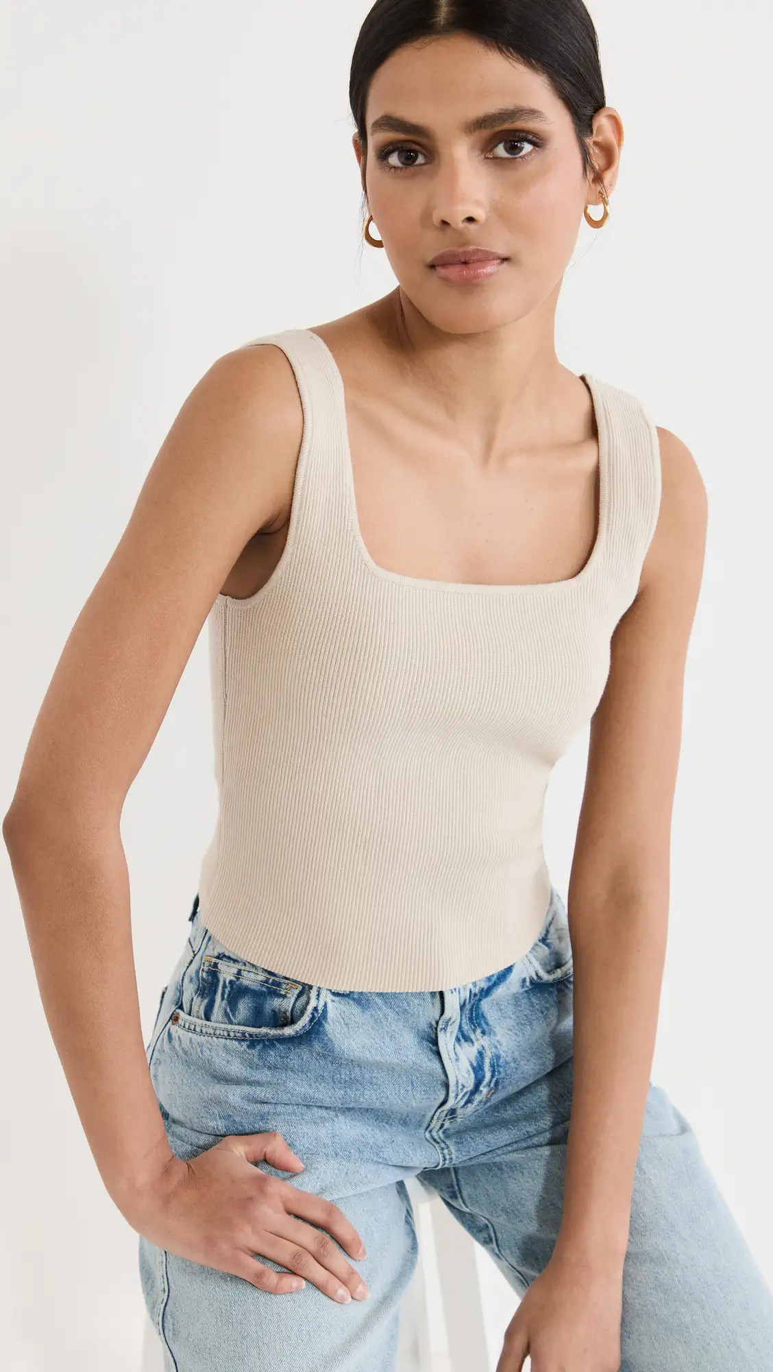 Reformation Julia Ribbed Sweater Tank | Shopbop | Shopbop