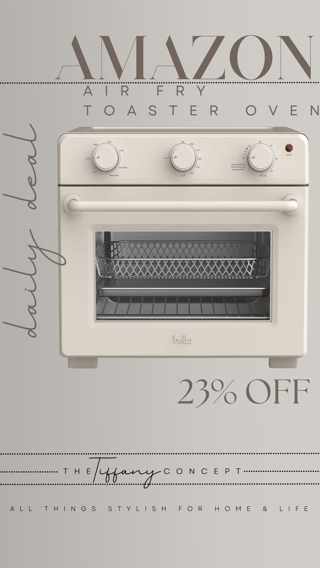 I love these air fry toaster ovens! Not only are they a huge help to cook and reheat things all year round but it is also great so you don’t have to turn your big oven on in the summer and heat your whole house! This is a HUGE energy saver in the summer!

#LTKHome #LTKSaleAlert #LTKFindsUnder100