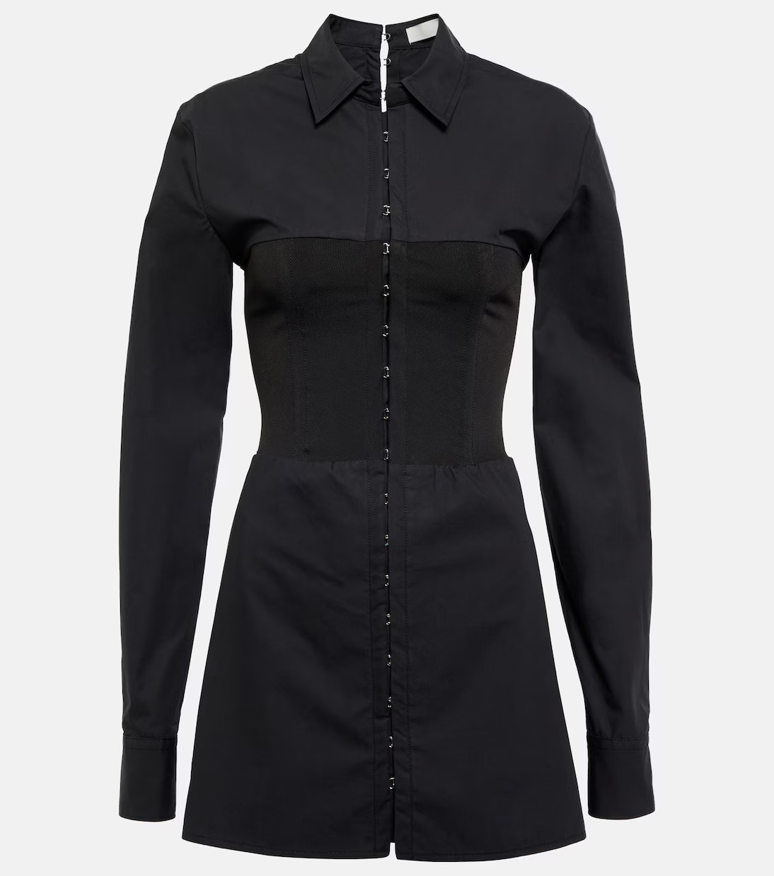 Knit-paneled poplin minidress | Mytheresa (US/CA)