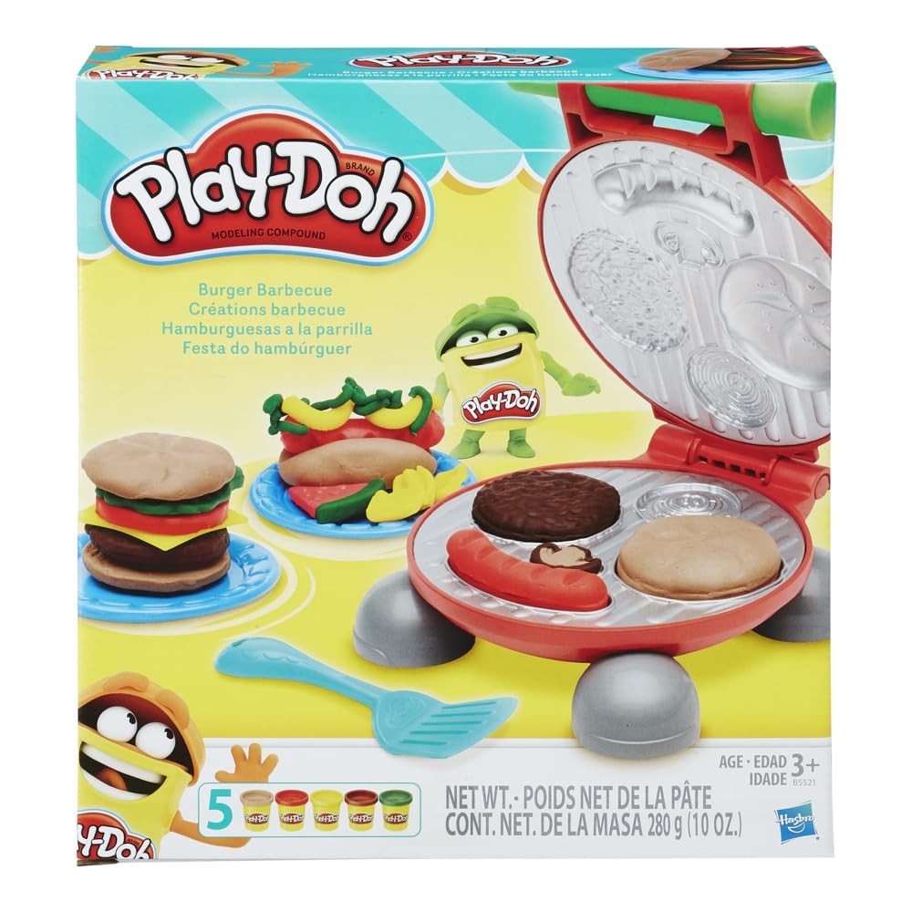 Play-Doh Conjunto de Massinha Festa Do Hamburguer kit com 5 potes de massa de modelar e acessóri... | Amazon (BR)