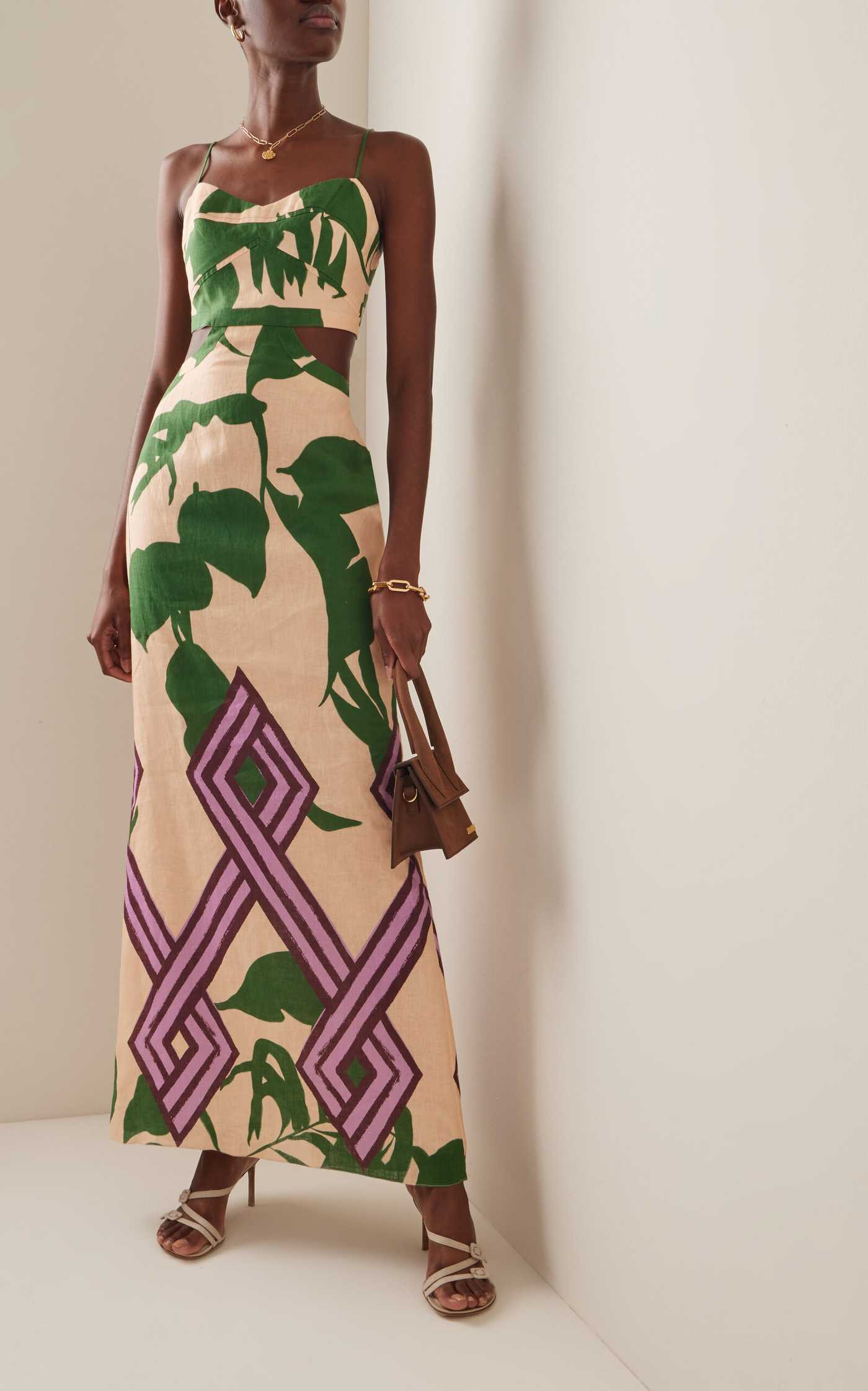 Between Daydreams Printed Linen Maxi Dress | Moda Operandi (Global)