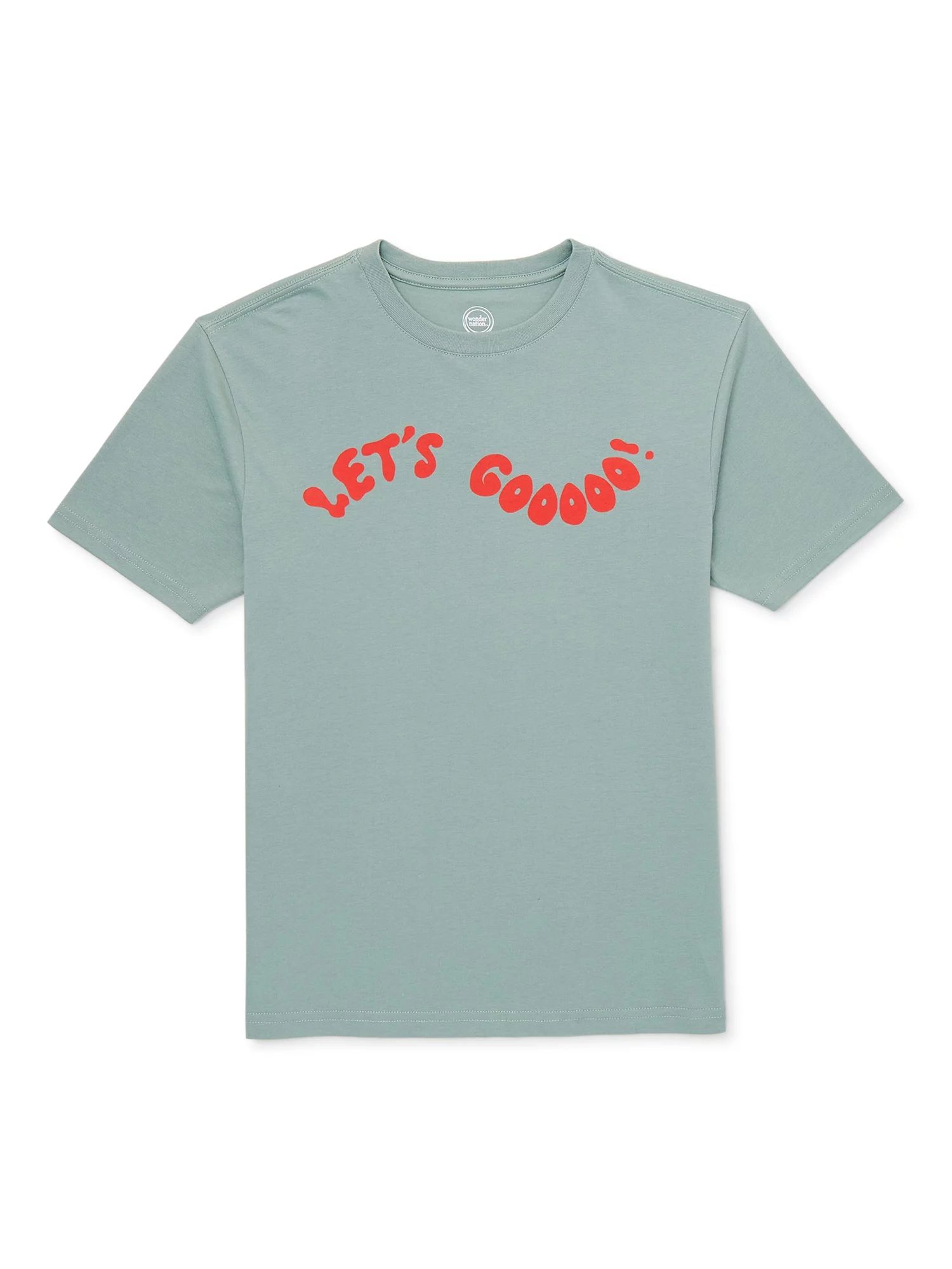 Wonder Nation Boys Let’s Goooo T-Shirt with Short Sleeves | Walmart (US)
