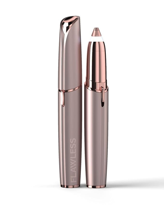 Finishing Touch Flawless Brows Eyebrow Pencil Hair Remover and Trimmer, Pink | Amazon (US)
