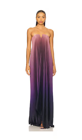 Black Tie Gown in Dusty Dark Ombre | Revolve Clothing (Global)
