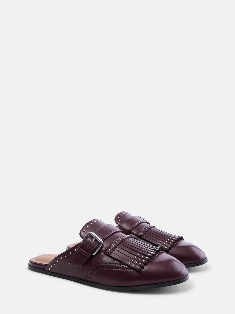 Free Assembly Women's Studded Loafer Mules | Walmart (US)