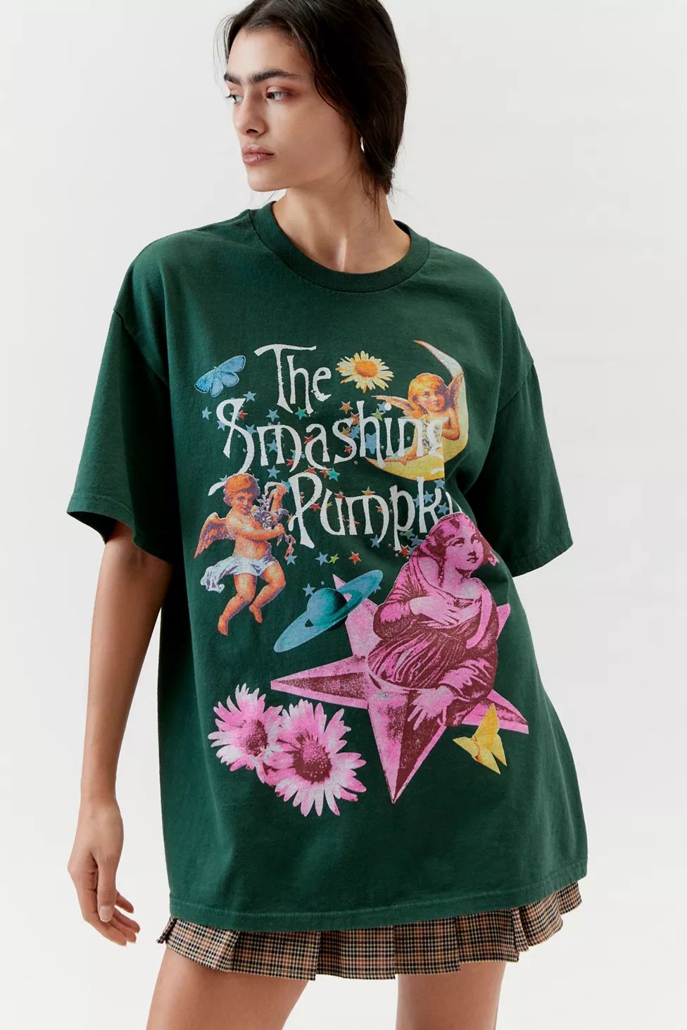 Smashing Pumpkins Collage T-Shirt Dress | Urban Outfitters (US and RoW)