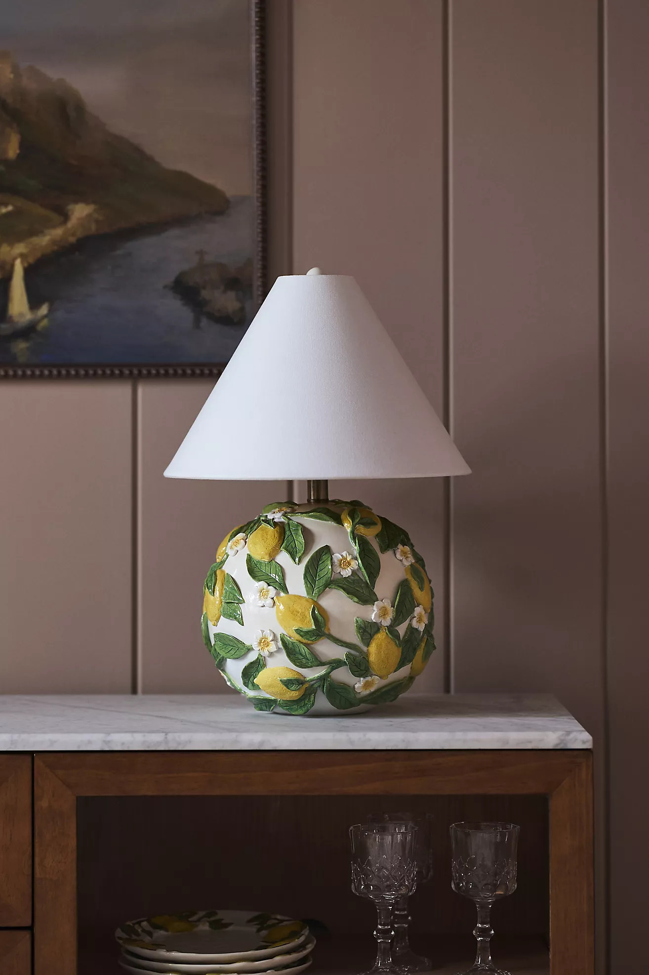 Foster Icon Stoneware Table Lamp | Anthropologie (US)