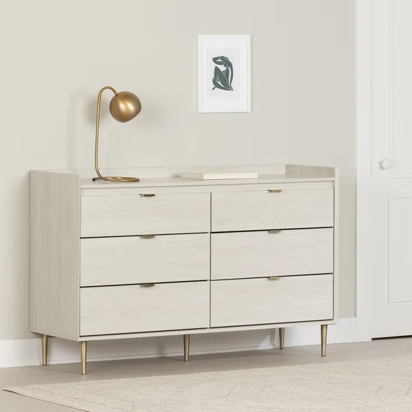 Hype 6 Drawer 57'' W Double Dresser | Wayfair North America