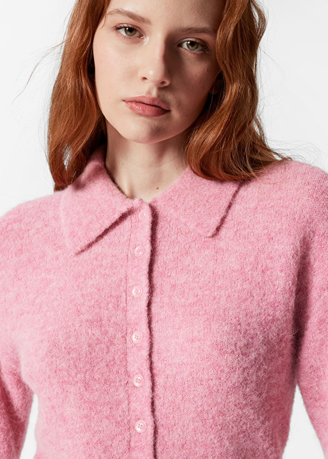 Alpaca-Blend Short-Sleeve Cardigan | & Other Stories UK