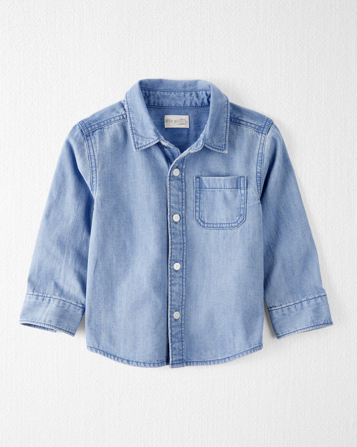 Toddler Organic Cotton Chambray Button-Front Shirt - Little Planet | Carter's | Carter's Inc
