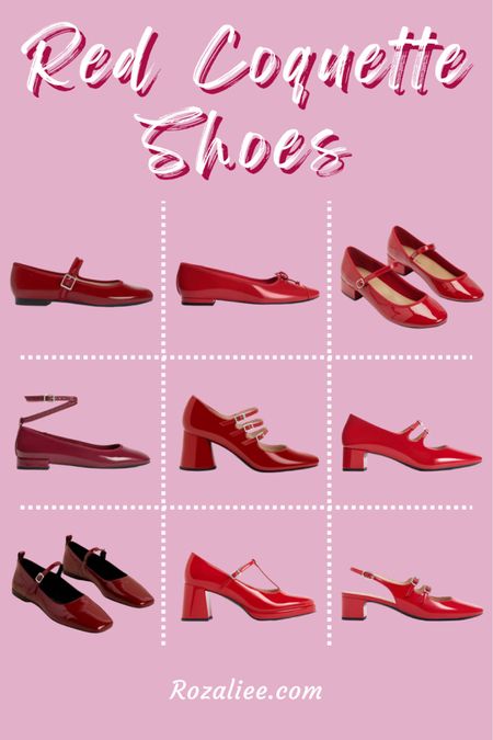 With their vibrant hue and irresistible design, these red coquette shoes are the perfect way to spice up your coquette look. Shop now and let your style make a statement!

#coquette
coquette outfit
coquette style
red shoes
red flats
red ballet flats
red heels
cherry red heels
burgundy heels
mary jane flats
mary jane ballet flats
mary jane shoes
mary jane heels

#LTKfindsunder100 #LTKstyletip #LTKshoecrush