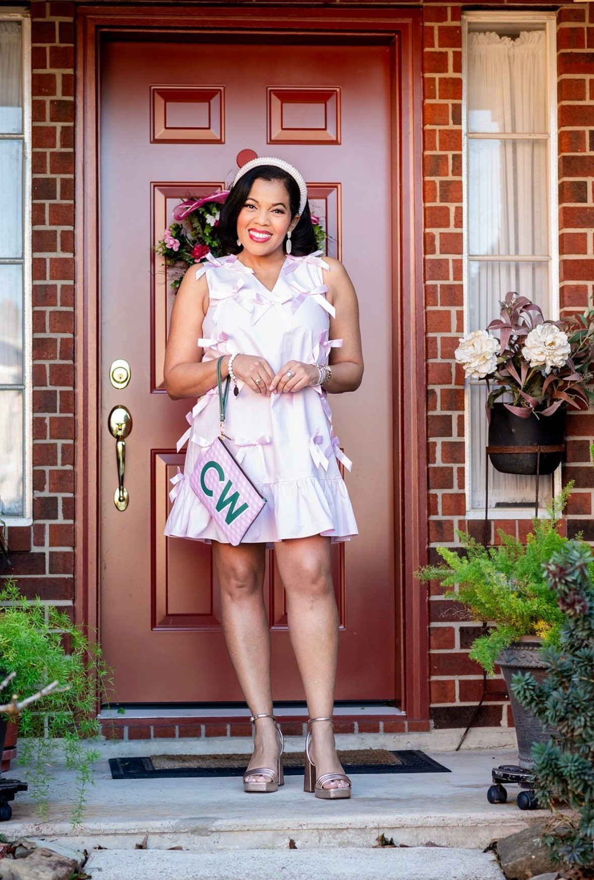 Beautiful in bows ans ready for brunch or a daytime wedding 

#LTKdayinmylife #LTKOver40 #LTKWedding