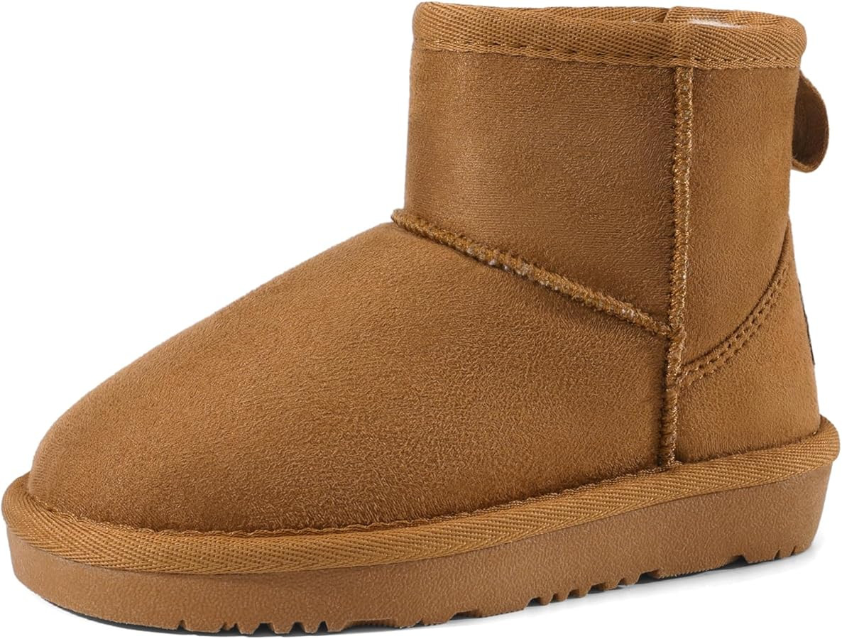 DREAM PAIRS Girls Boys Snow Boots Faux Fur Lined Kids Winter Ankle Shoes for Toddler/Little Kid/B... | Amazon (US)