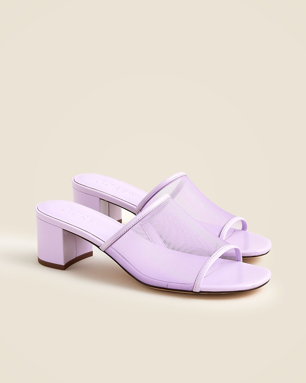 Mule block-heel sandals in mesh | J. Crew US