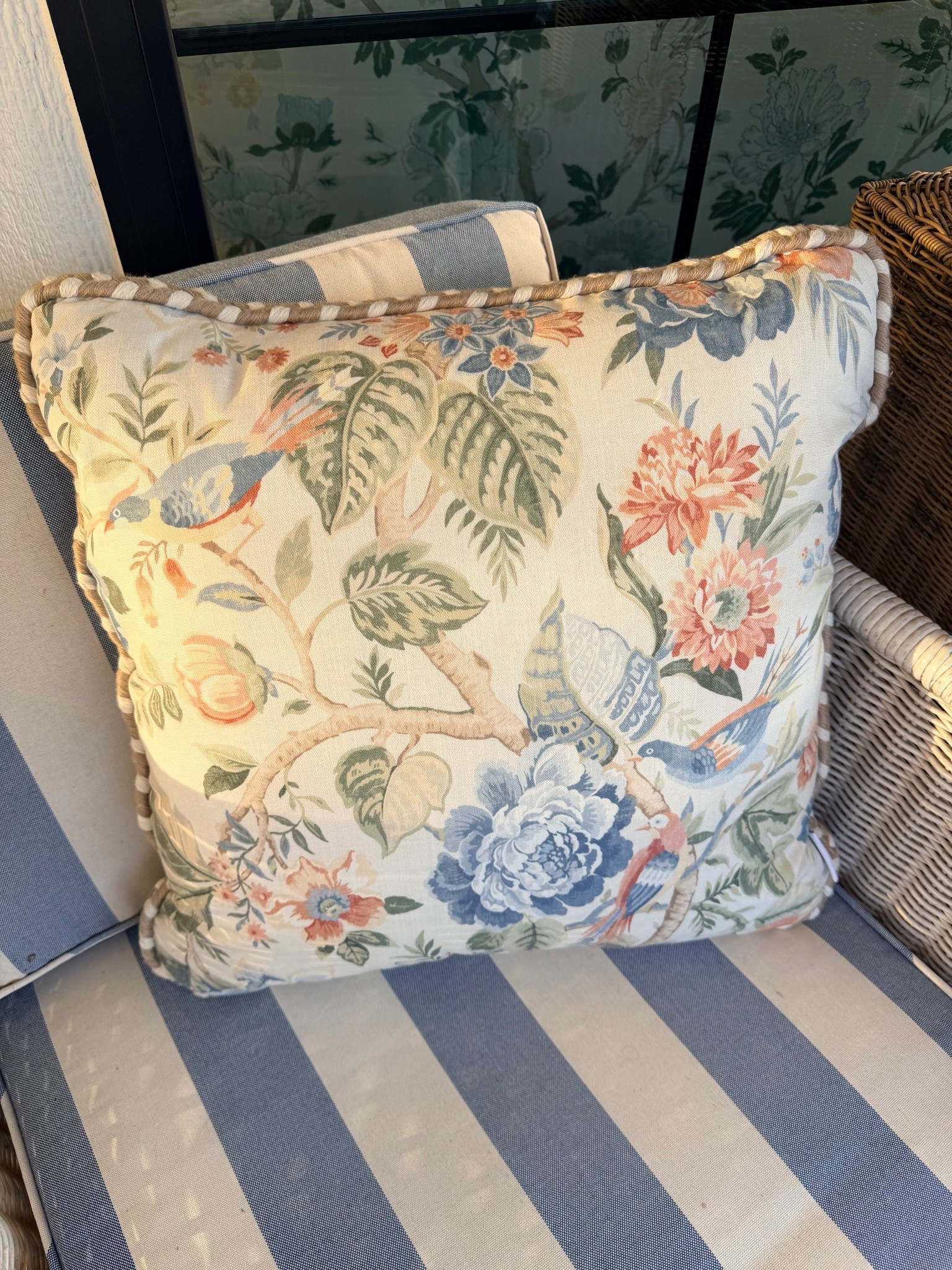 Outdoor pillows! These are AMAZING and Kravet brand! 