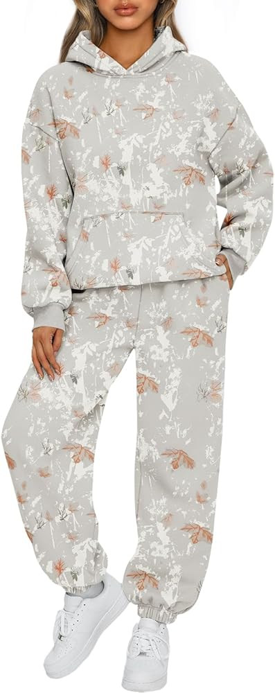 AUTOMET Womens 2 Piece Outfits Sweatsuit Sets, Oversized | Amazon (US)