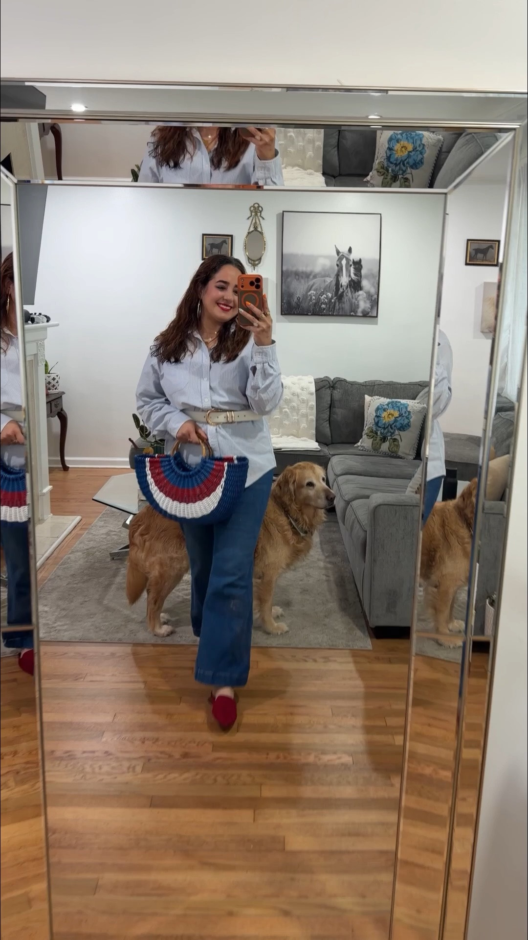 Americana Memorial Day OOTD! Just the perfect mix of red, white & blue! 🇺🇸♥️
.
.
.
.
.
.
Jewelry: JanAllureJewelry.com

#LTKootd #LTKWorkwear #LTKMidsize