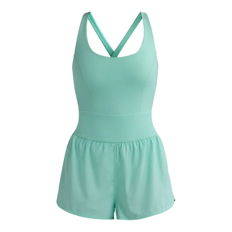 Avia Women's and Women's Plus Active Bodysuit with Built-in Bra, Sizes XS-4X | Walmart (US)