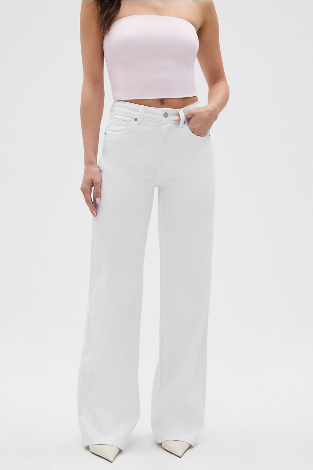 High Rise Wide Leg Jean | Fabletics