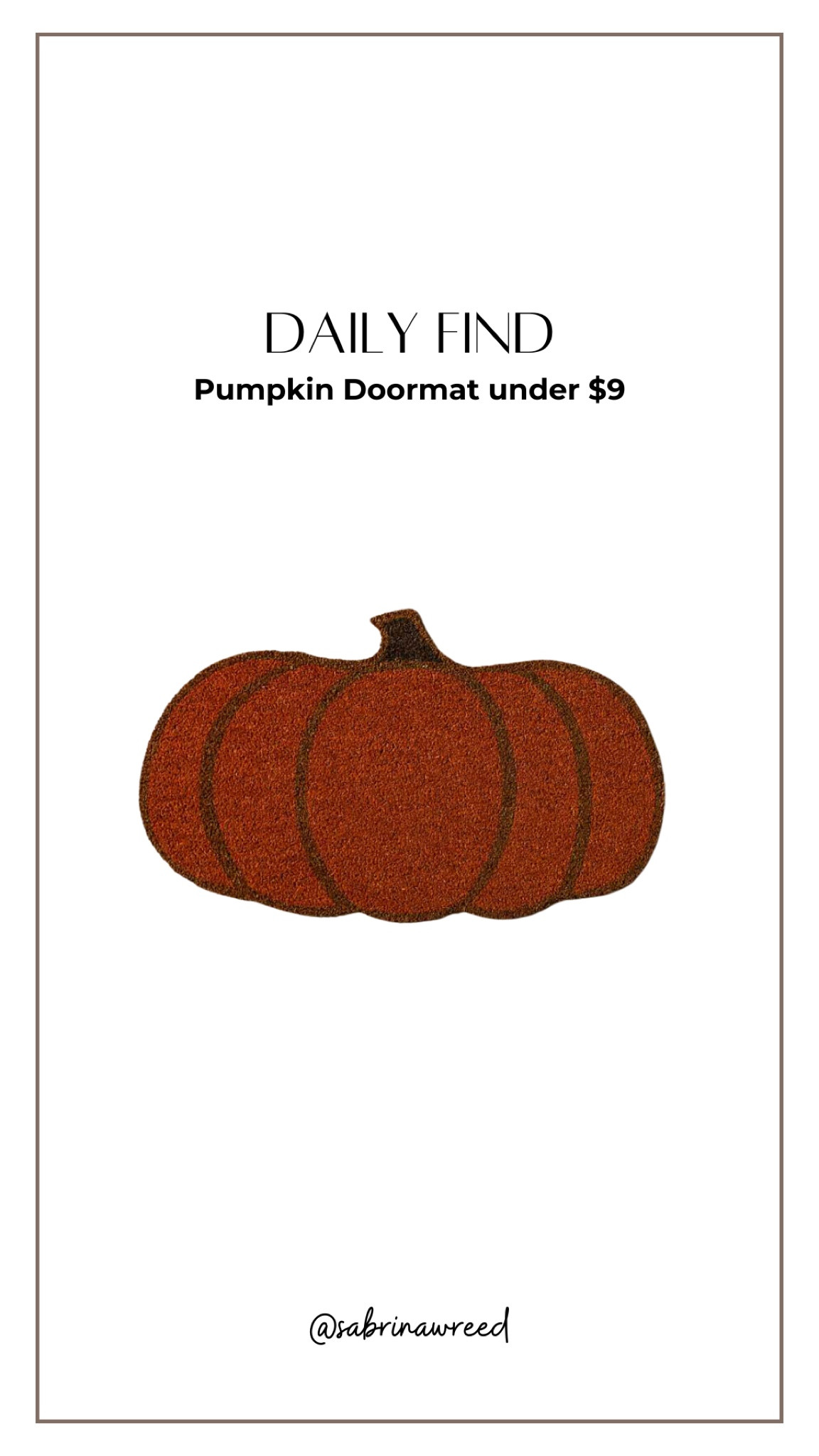 Love this pumpkin doormat! 50% off making it under $9. Would be cute through Thanksgiving! 

#LTKHalloween #LTKSeasonal #LTKhome