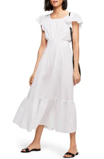 Women's Endless Summer By Free People Takin' A Chance Midi Dress, Size X-Small - White | Nordstrom