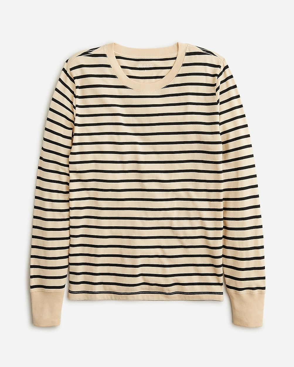 Premium jersey long-sleeve crewneck T-shirt in stripe | J. Crew US