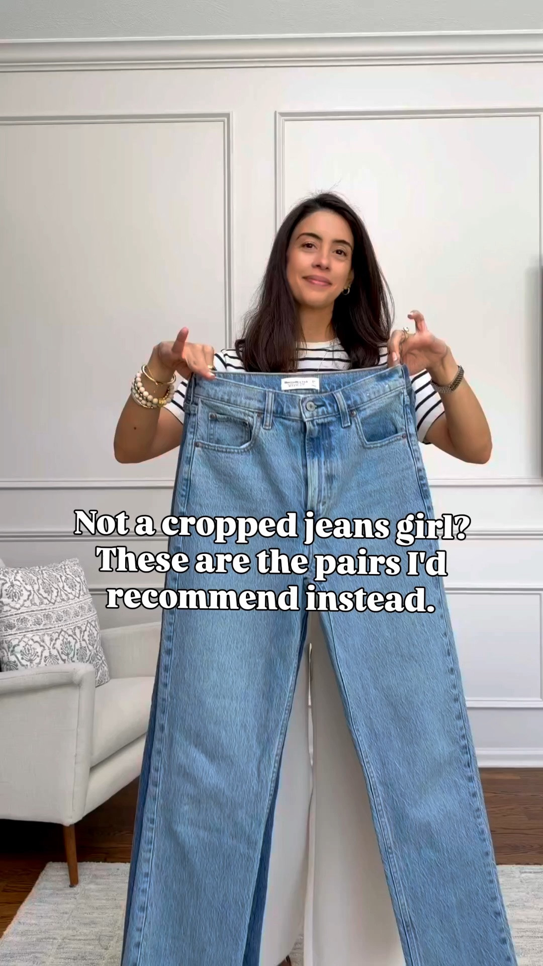 Not a cropped jeans girl? These are the pairs I'd recommend instead. 🤍

If you prefer a more classic, leg-lengthening silhouette, full-length denim is the way to go. These three pairs are flattering, versatile, and easy to style with everything from sneakers to sandals.

I'm wearing my usual size 27 for reference.

#LTKxAbercrombie #LTKSeasonal #LTKootd