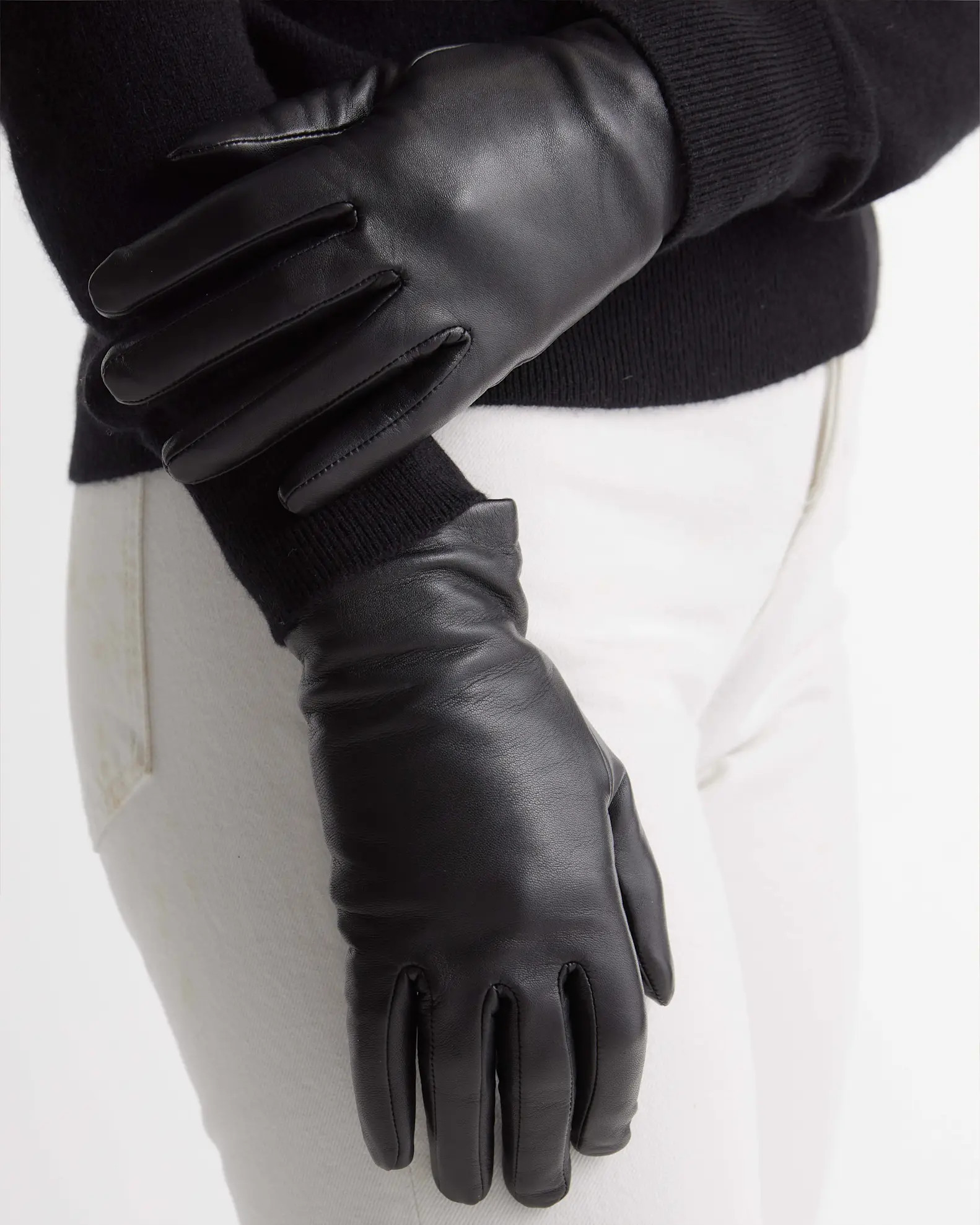 Cashmere Lined Leather Gloves | Quince