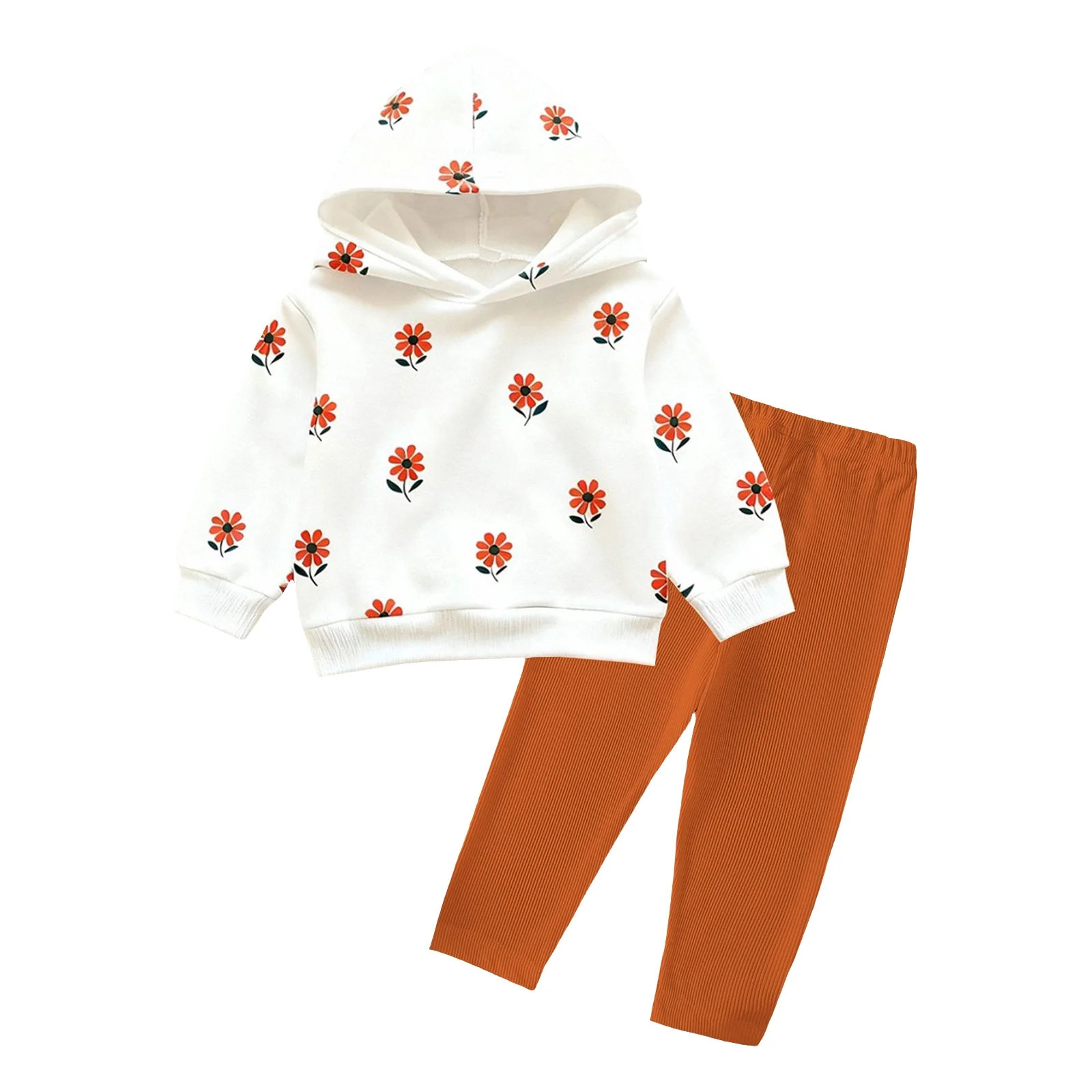 YDFCWXW Toddler Girl Clothes Outfits Long Sleeve Hoodie Sweatshirt Pants Toddler Girl Clothing Se... | Walmart (US)