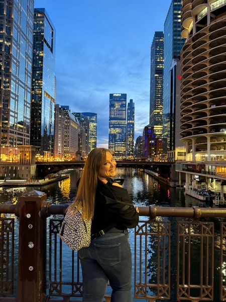 Missing all the Chicago views - city skylines are some of my favorite sights when I travel. This outfit was great for travel - a tank for the warmer moments, and a light jacket for the evenings when it cooled off. And I’ve been LOVING these jeans lately!

#LTKPlusSize #LTKTravel #LTKStyleTip