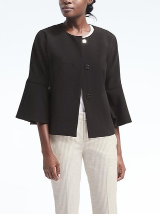 Banana Republic Womens Bell Sleeve Jacket Size 0 - Black | Banana Republic US