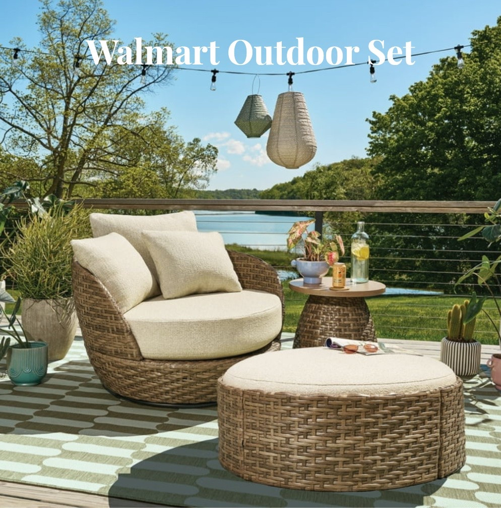 new Drew Barrymore exterior set. super similar swivel chair to the one I have for inside!

#LTKMothersDay #LTKSeasonal