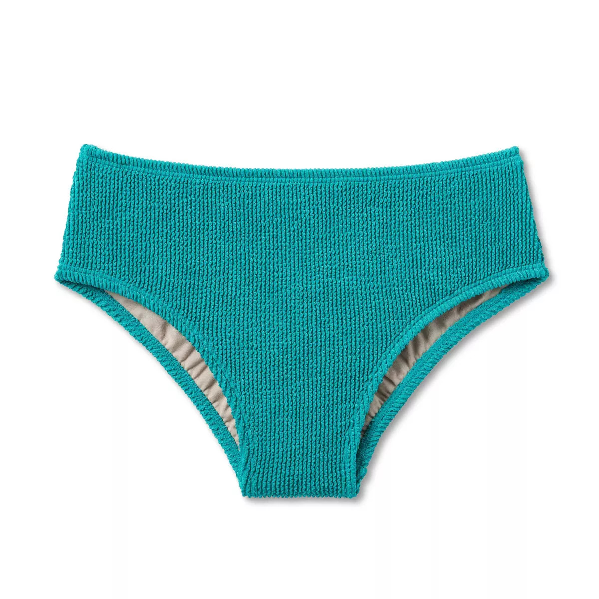 Women's Pucker Textured Mid-Rise Medium Coverage Bikini Bottom - Kona Sol™ | Target